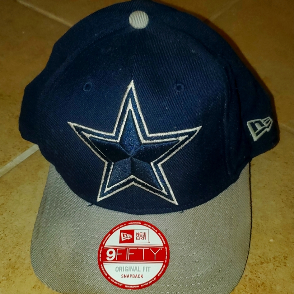 New Era Dallas Cowboys 9Fifty Snapback Hat Cap Blue Grey Adjustable Reflective